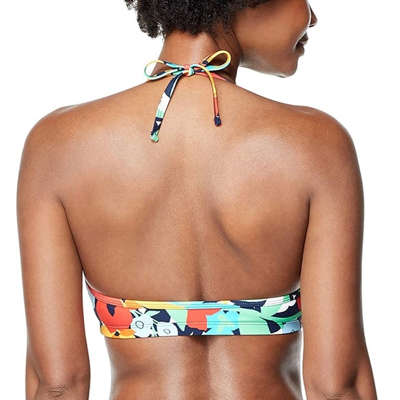 Speedo Women's Swimsuit Bikini Top V-Neck Halter. Sz. S. - Picture 4 of 7